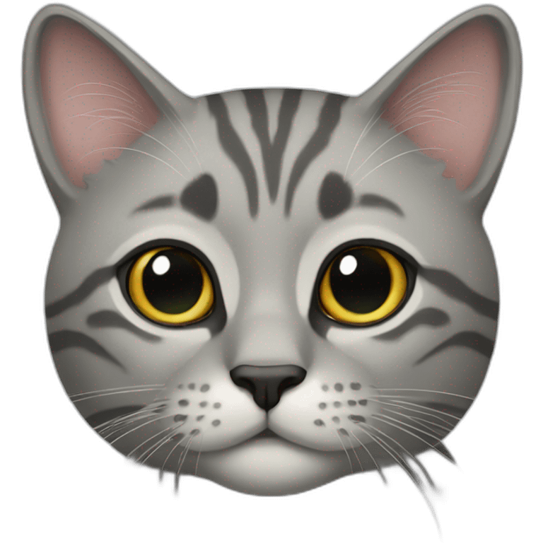 gray exotic cat emoji