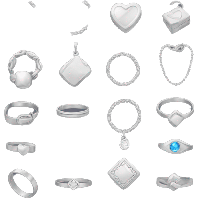 Silver jewelry  emoji