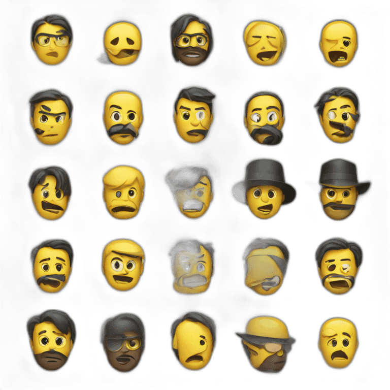 Sale noir emoji