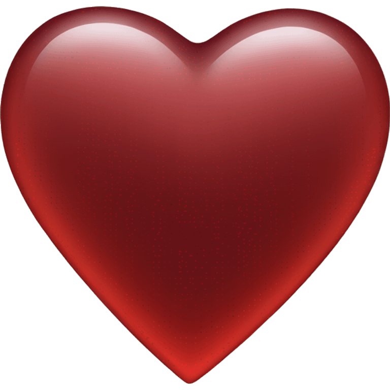 red glass heart emoji