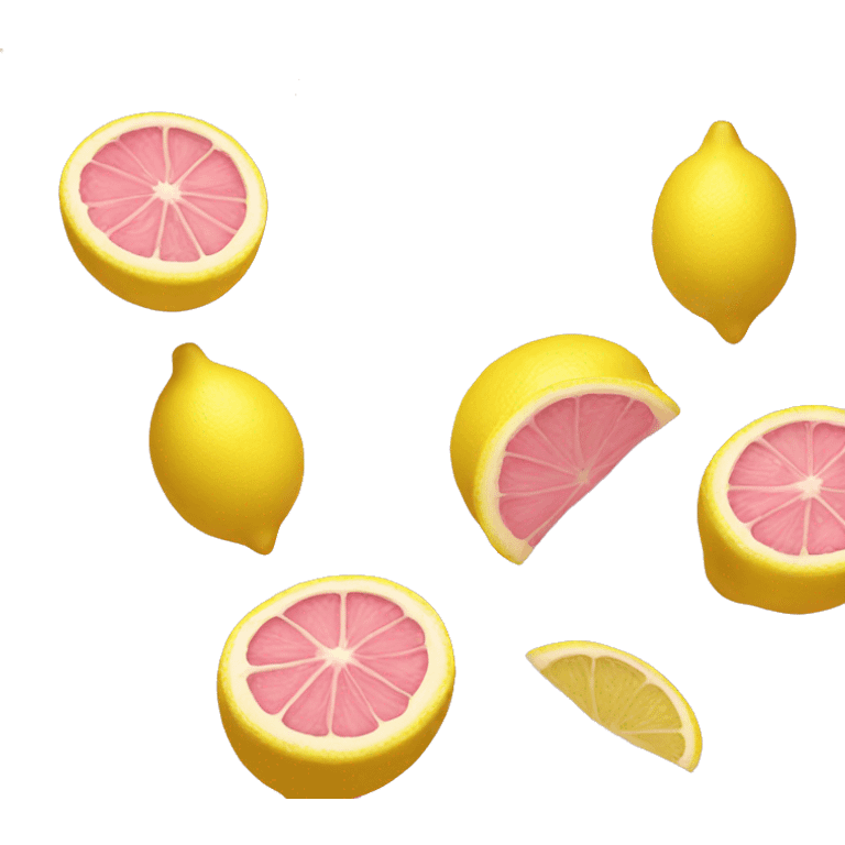 Pink lemon drop emoji