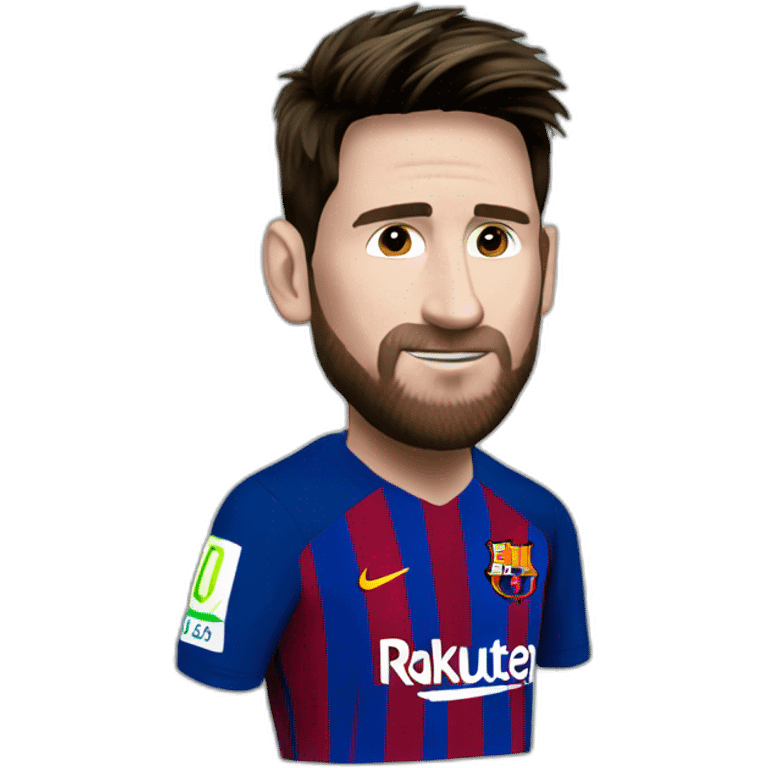 MESSI CON PIEL VERDE emoji