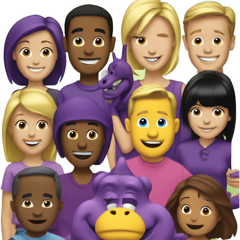 barney and friends tv show from 2001 emoji