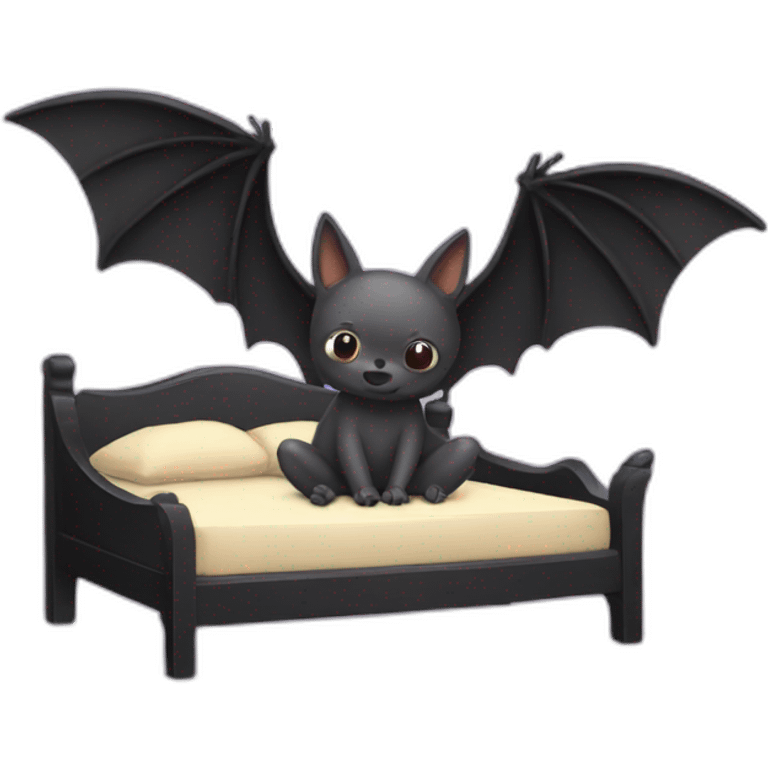 Bat bed emoji