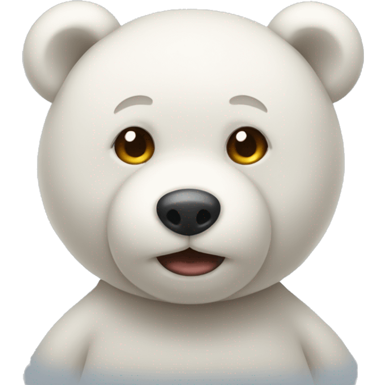 White teddy bear emoji same as iOS teddy bear emoji emoji