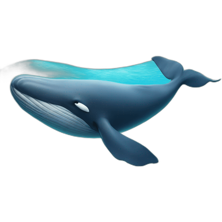 whale in the ocean emoji