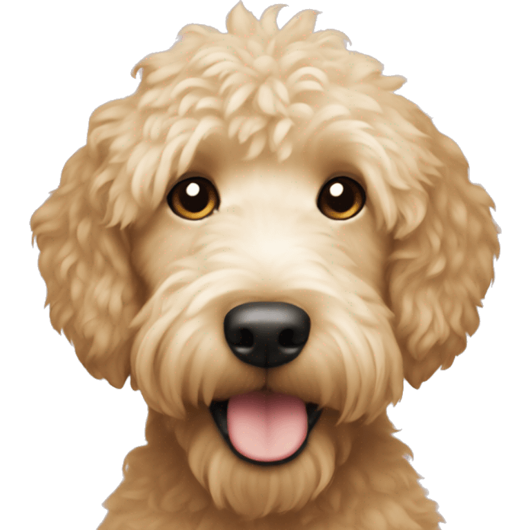 Mini golden doodle  emoji