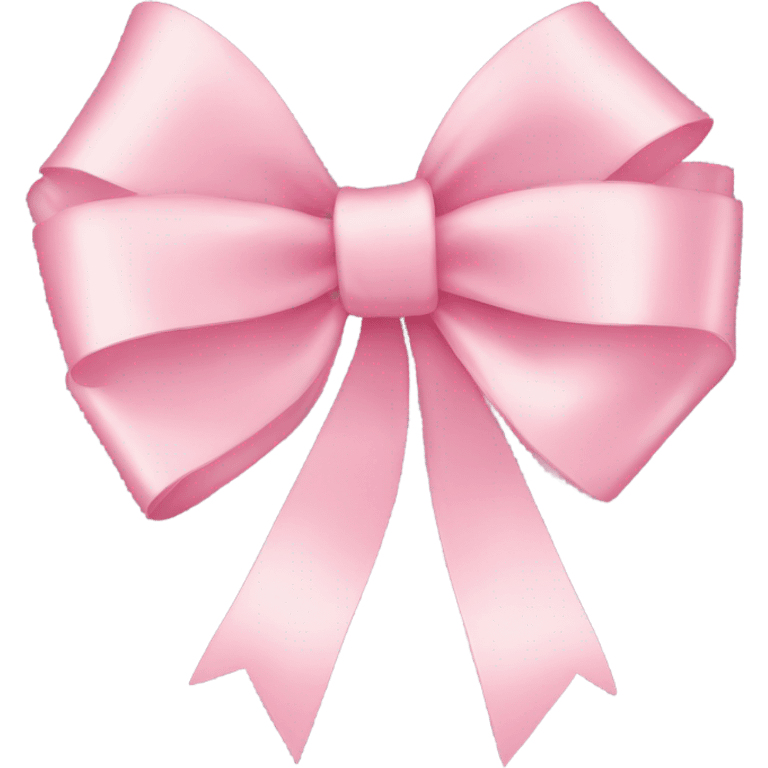 light pink ribbon bow emoji