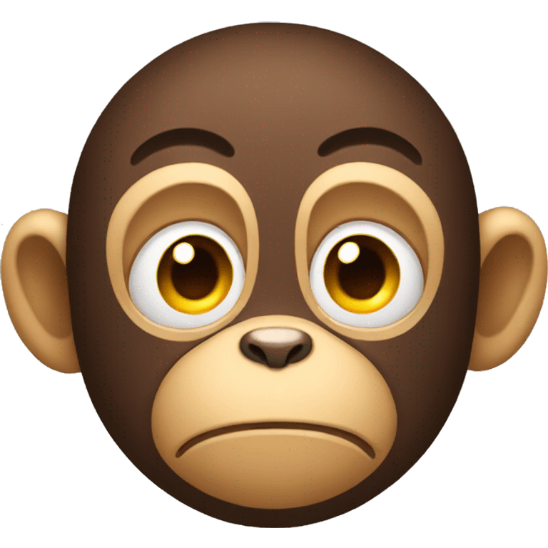 hot face emoji but monkey emoji