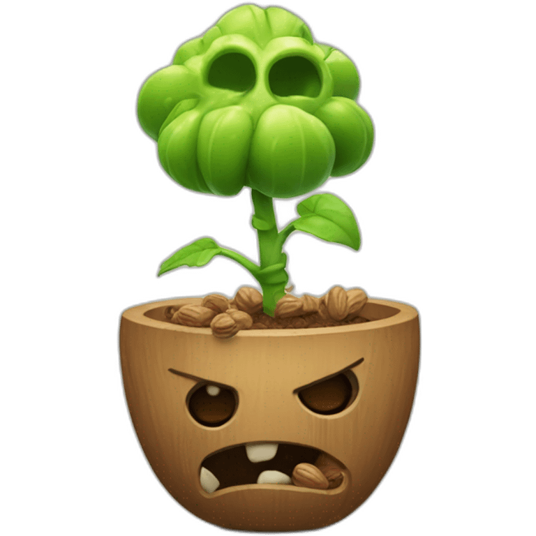 plant vs zombie wall nut emoji