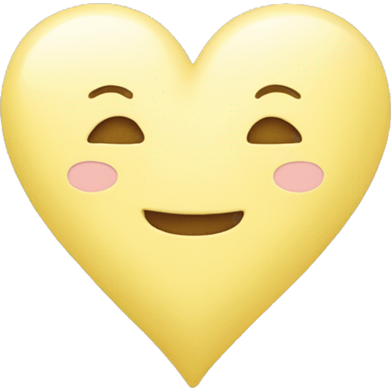 Pastel yellow heart emoji