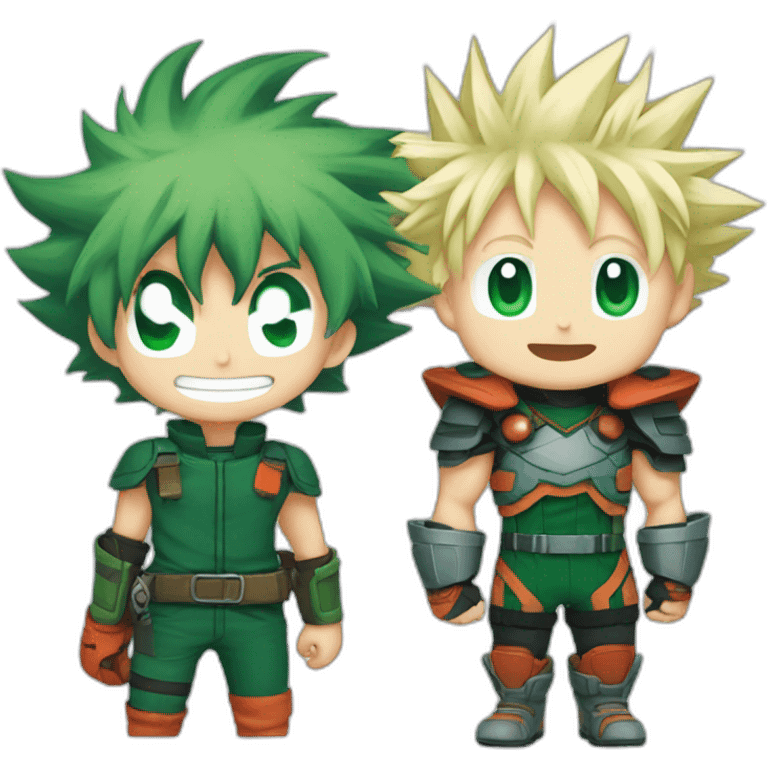 Deku ship and Bakugo emoji