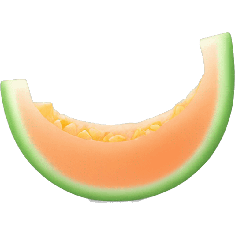 white and melon  emoji