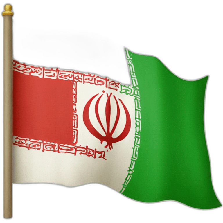 Old Iranian flag emoji