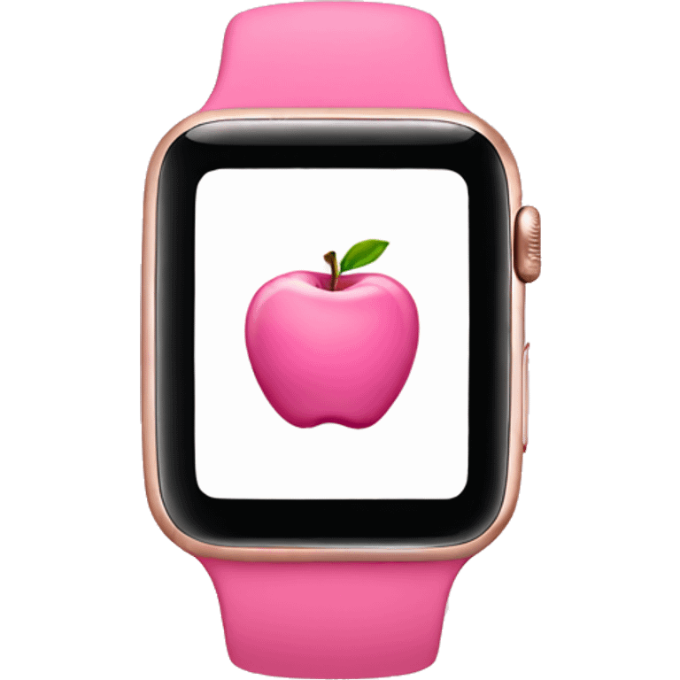 Pink Apple Watch  emoji