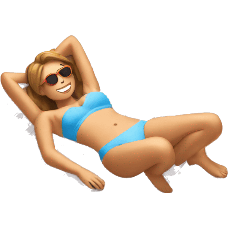 sunbathing emoji