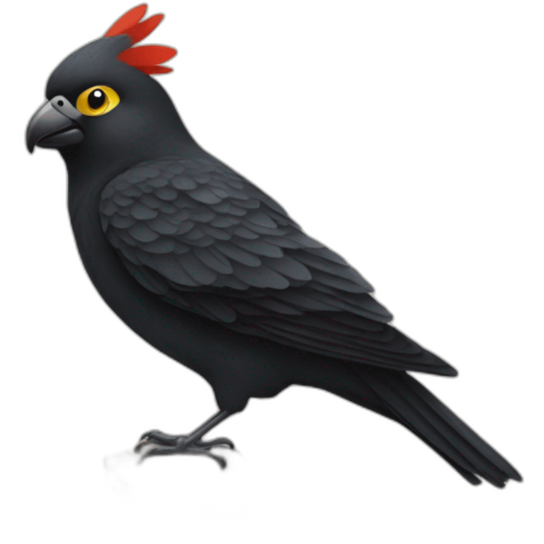 Pájaro negro emoji