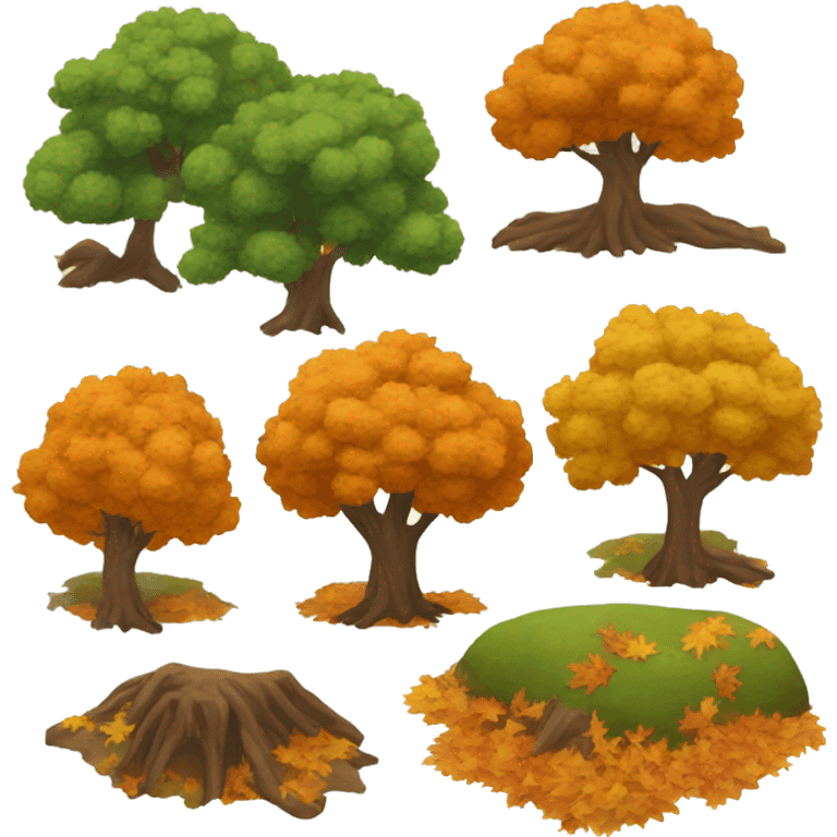 fall trees  emoji