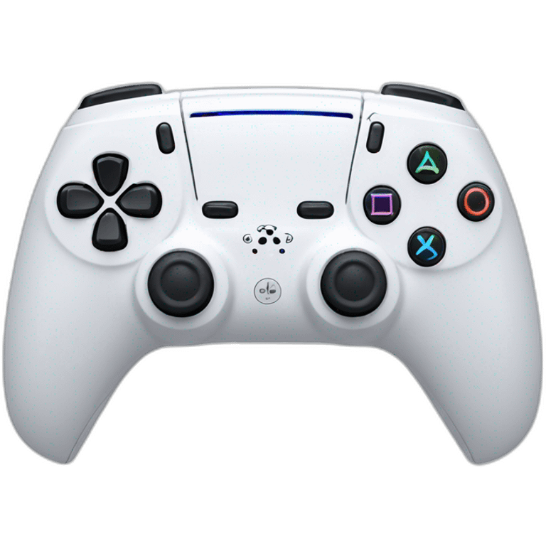 White Ps5 dualsence controller emoji