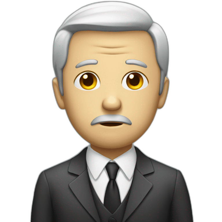 sad businessman emoji