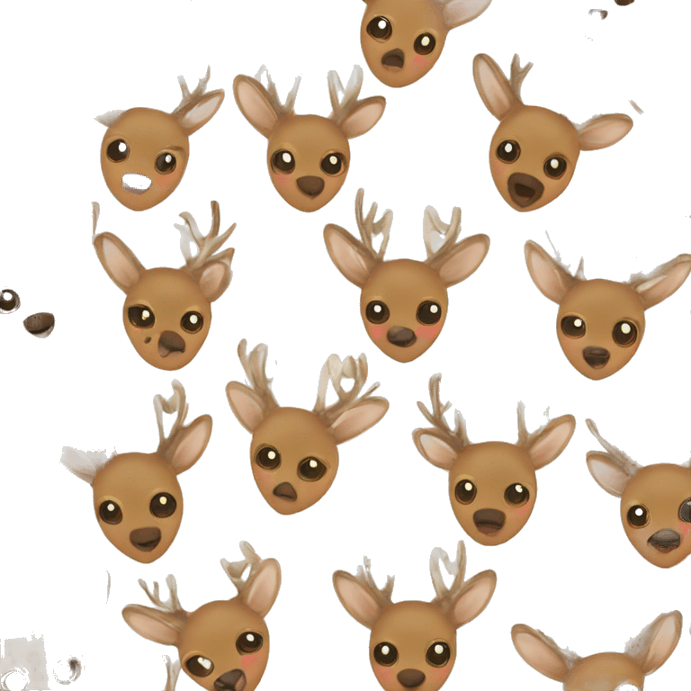 deer print heart emoji