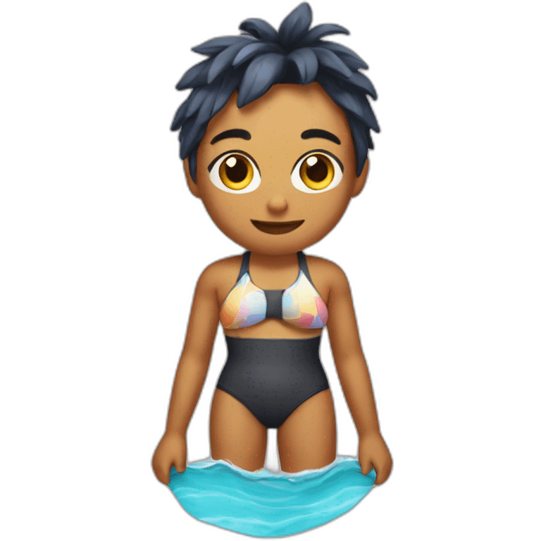 can in a swimsuit emoji