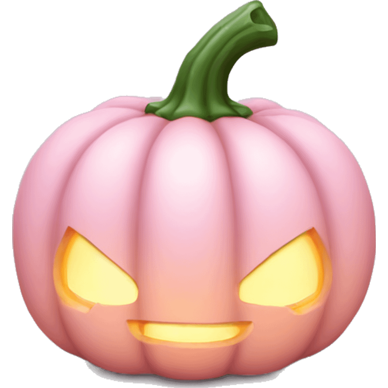 Light pink magic candle pumpkin  emoji