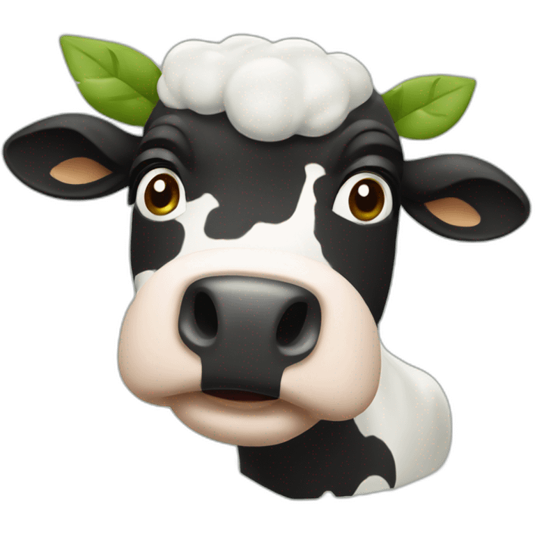 Vache sur concombre emoji