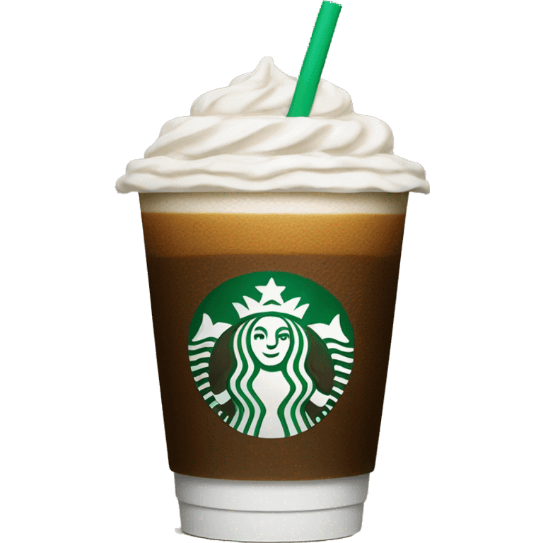 Starbucks coffee drink but mad emoji