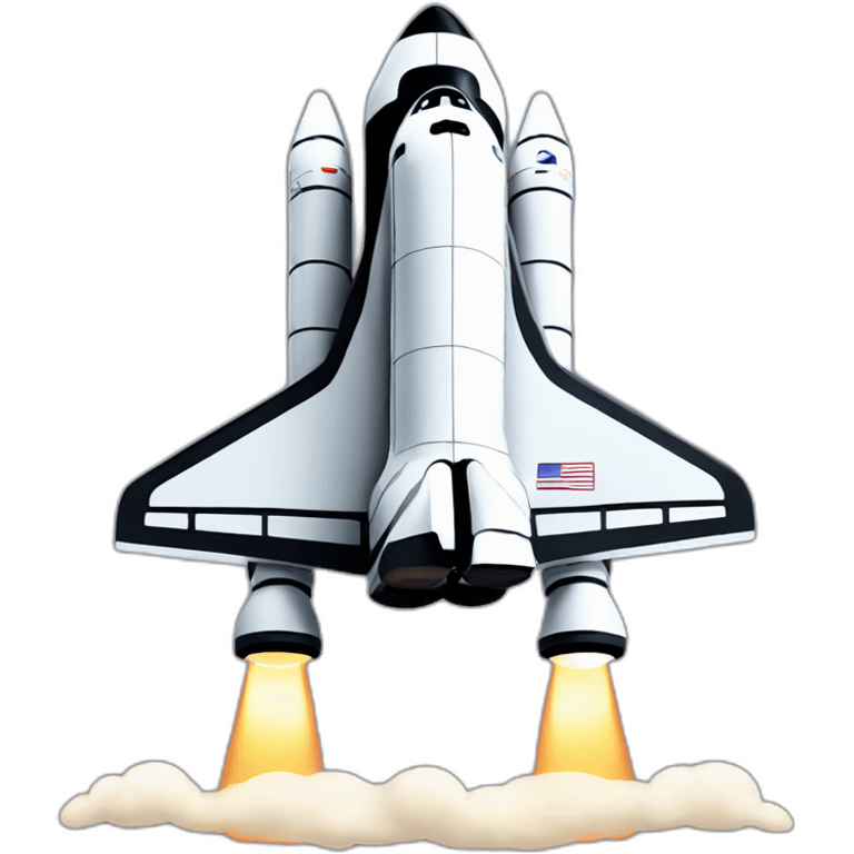 Space shuttle emoji