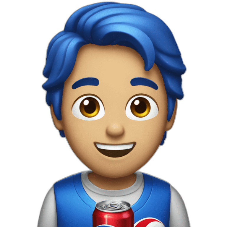 drinking pepsi emoji