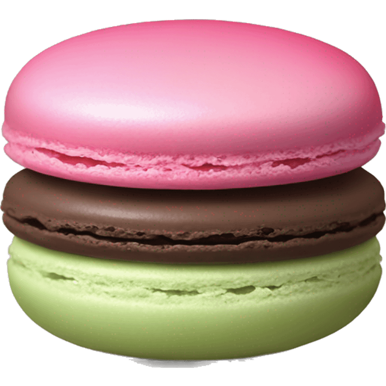 Realistic gradient macaroon emoji