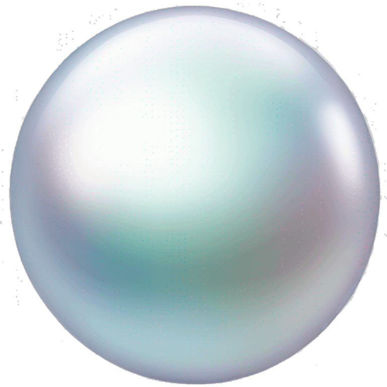 One shiny round pearl emoji