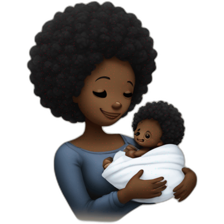 Golliwog breastfeeding without baby nice emoji