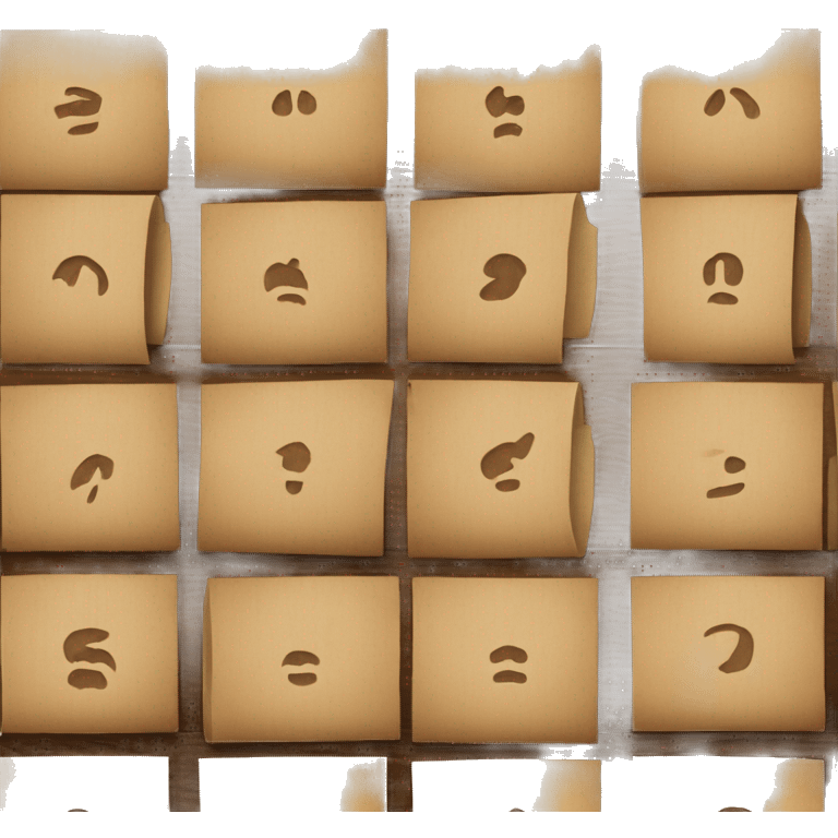 wooden paper holder list emoji