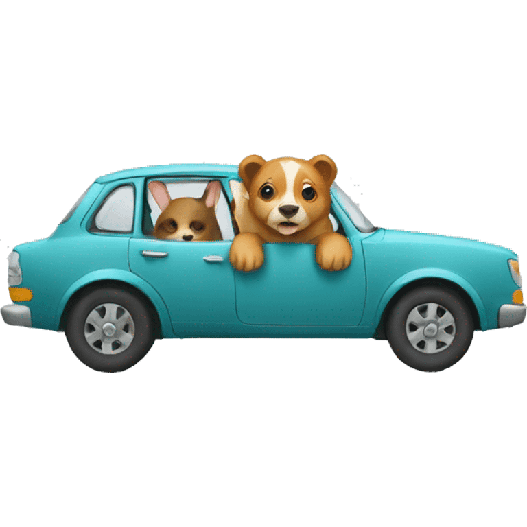 Animals in vehicle  emoji