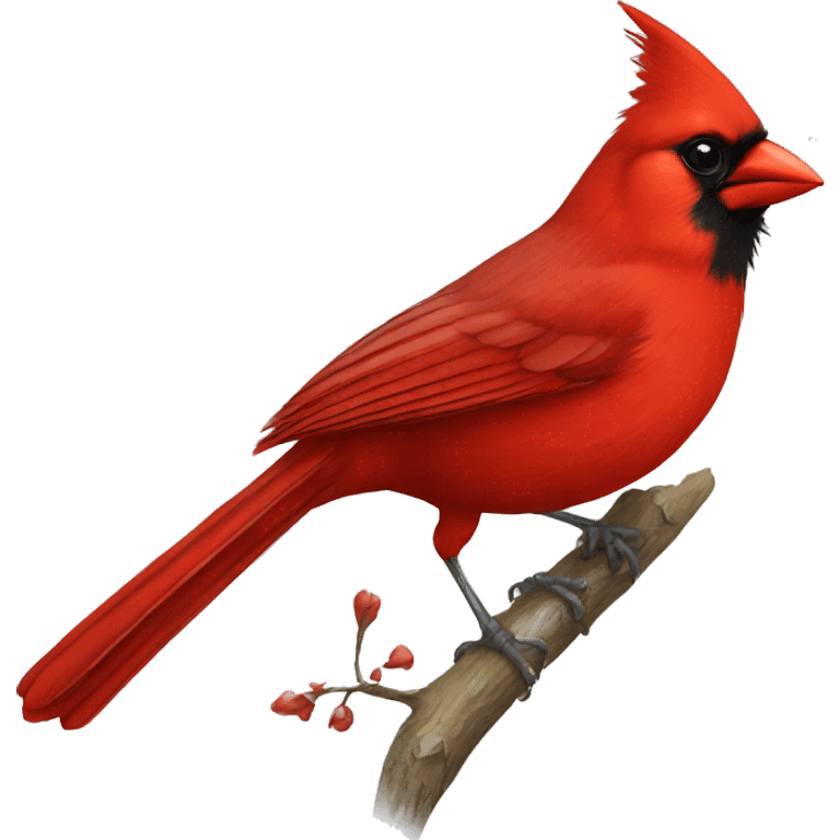 Red cardinal bird emoji