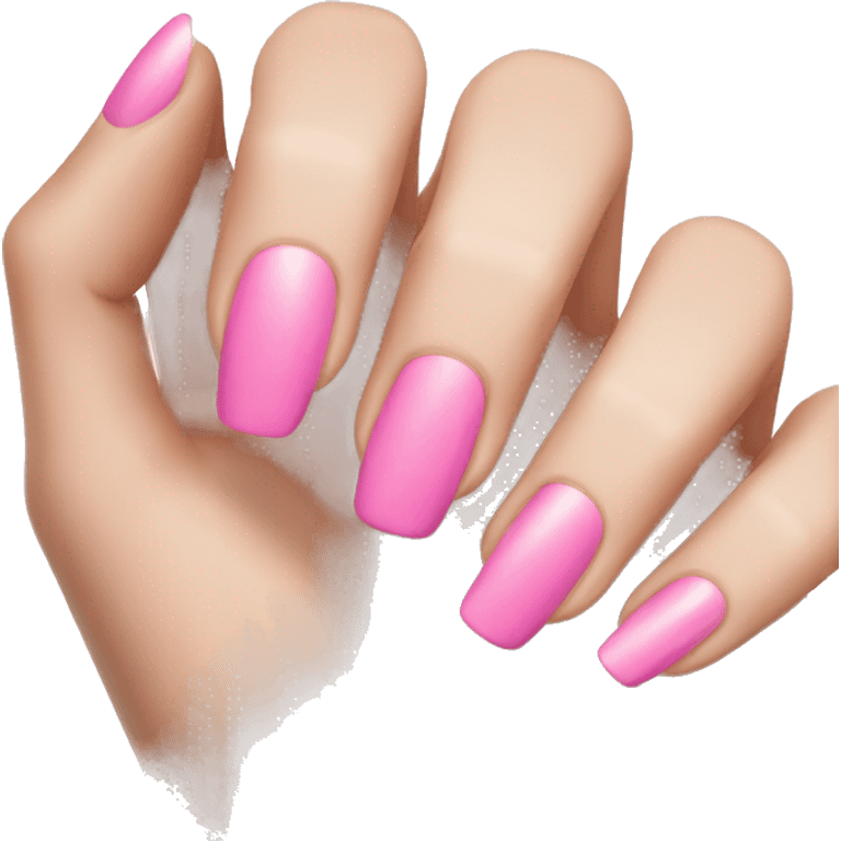 pink manicure emoji