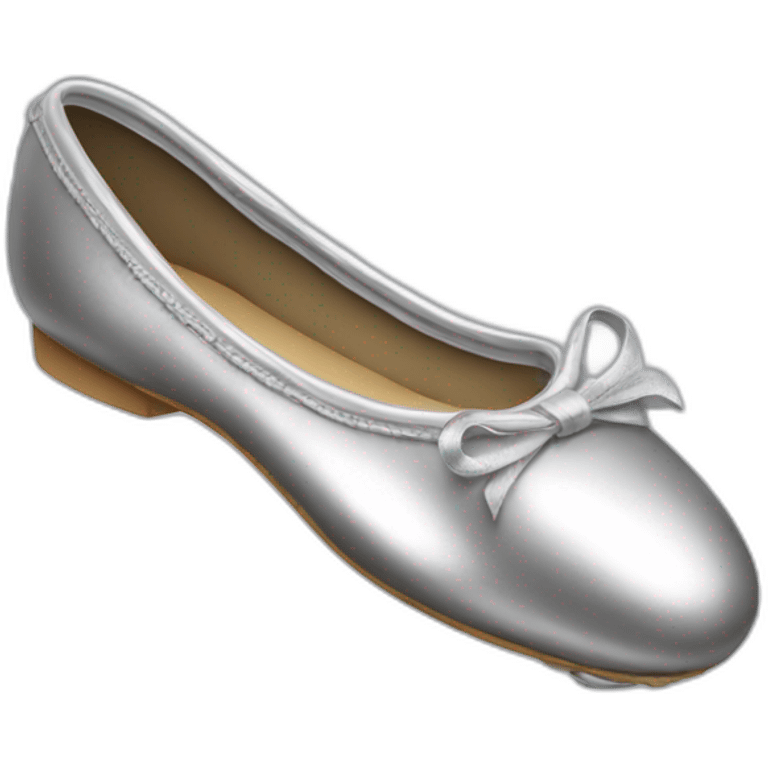 silver ballet shoe emoji