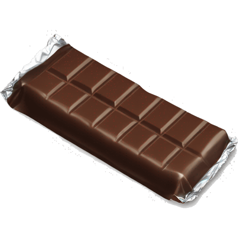 chocolate bar in foil emoji