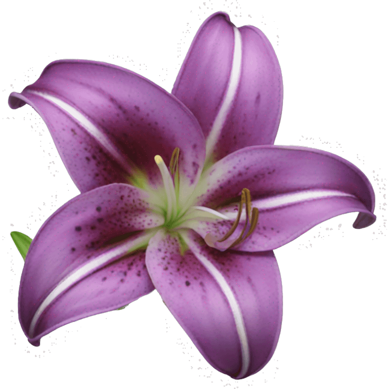 Purple Stargazer Lily emoji