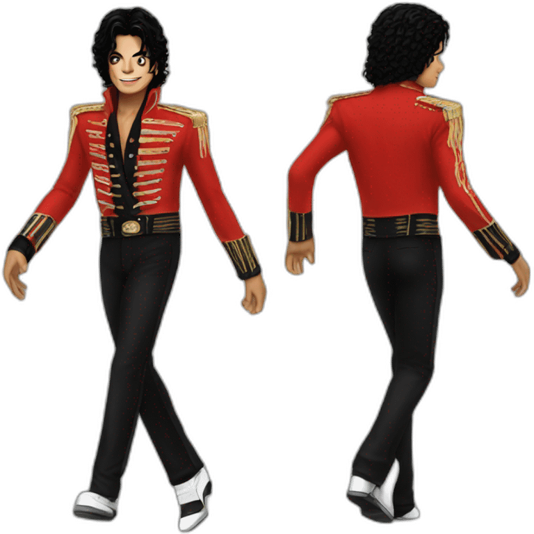 Michael jackson red dressed emoji