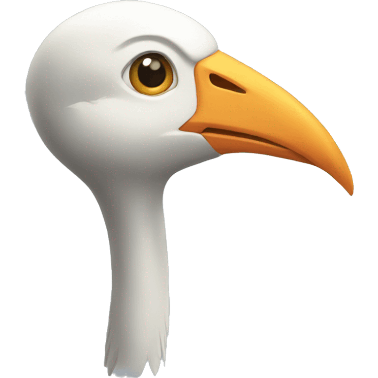 stork head emoji