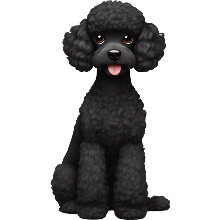 Black poodle emoji