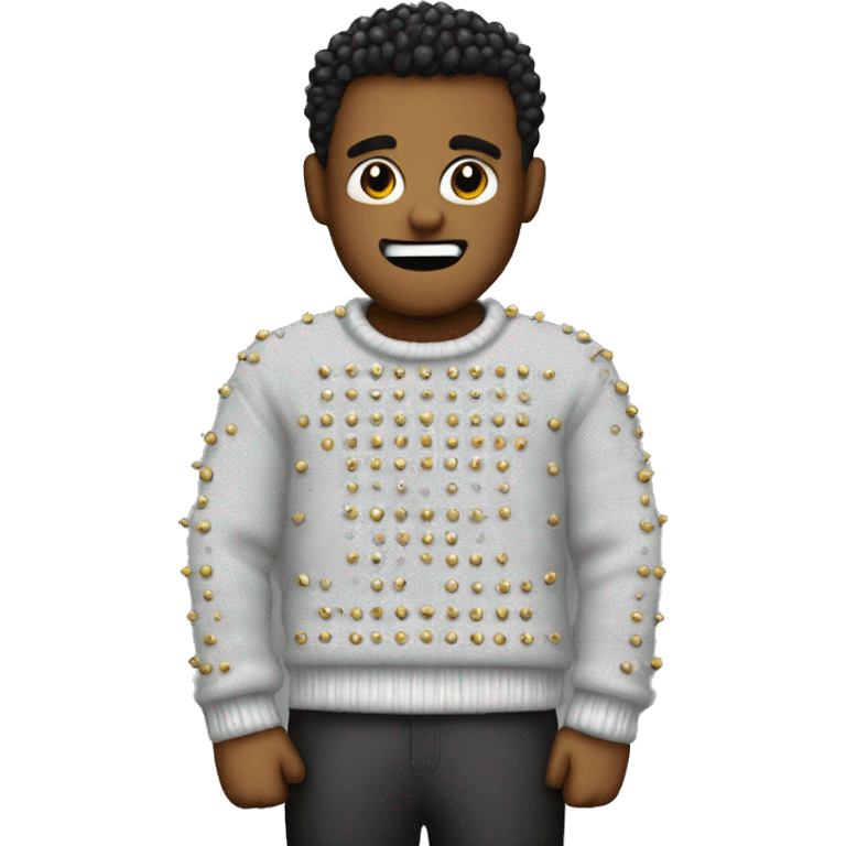 Studded sweater emoji