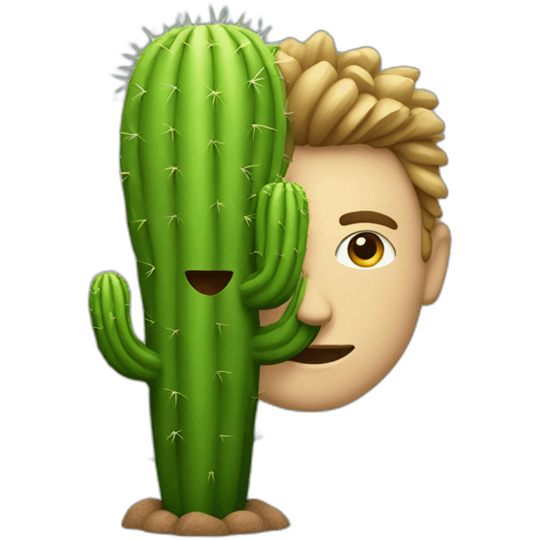 Man made of cactus emoji