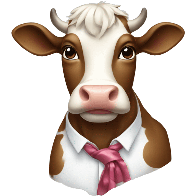 preppy cow emoji