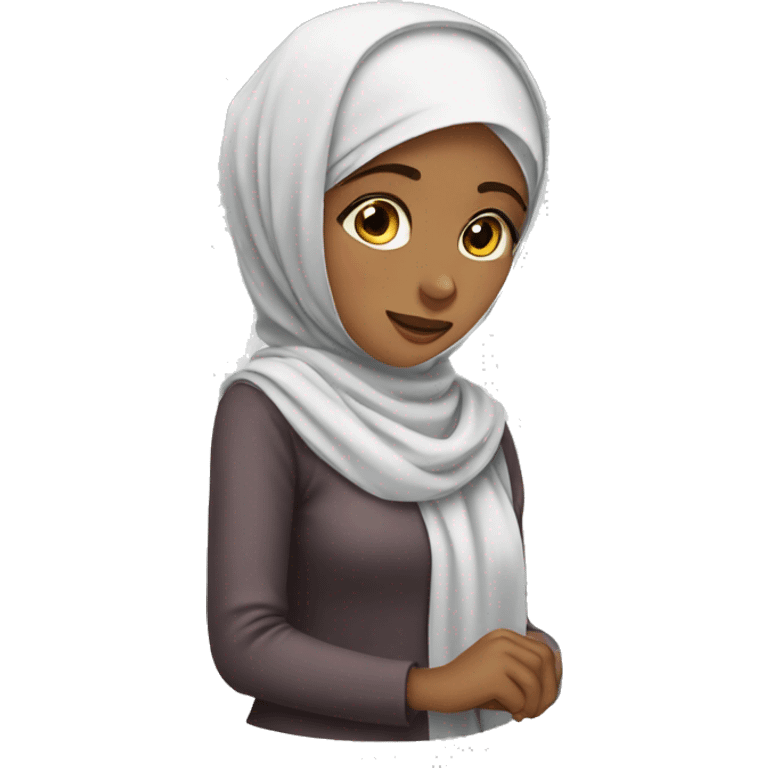 Girl wear hijab emoji