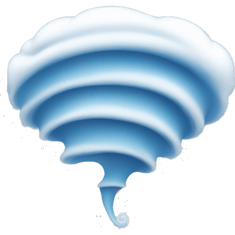 blue white soft transparent tornado emoji