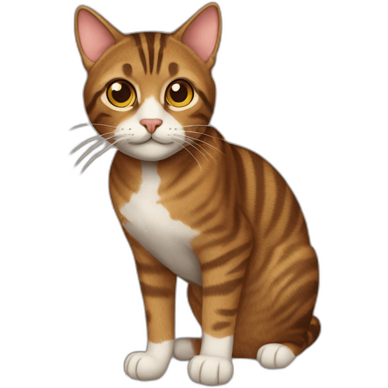 brown tabby cat emoji